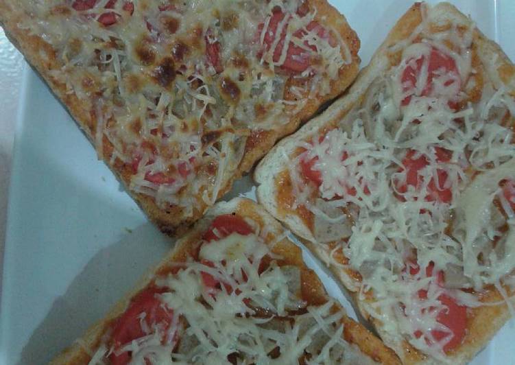Resep Pizza BBQ Roti Tawar, Sempurna