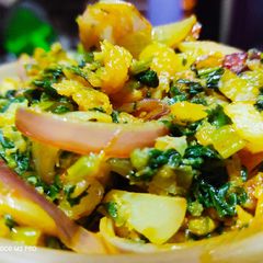 A picture of Raddish bhaji.