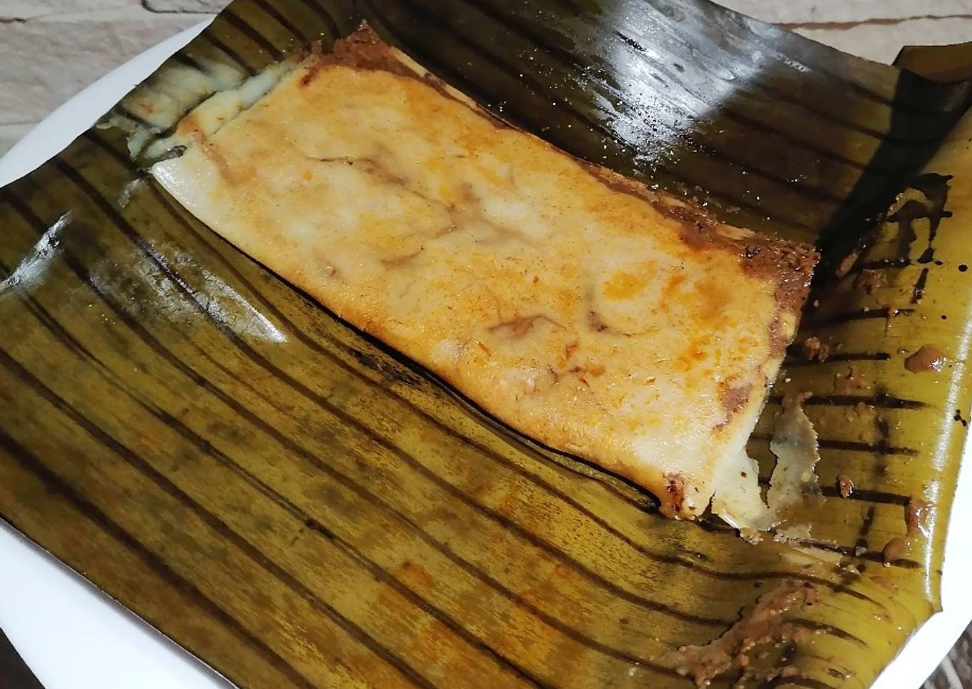 Tamales oxaqueños de setas con mole almendrado 😋🤩