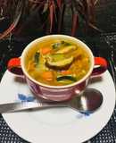 Sopa Crema con Hongos Kión (jengibre) Vegetales!