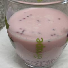 A picture of Sabja milk shake.