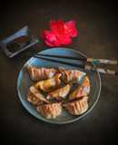 Gyoza alla barbabietola