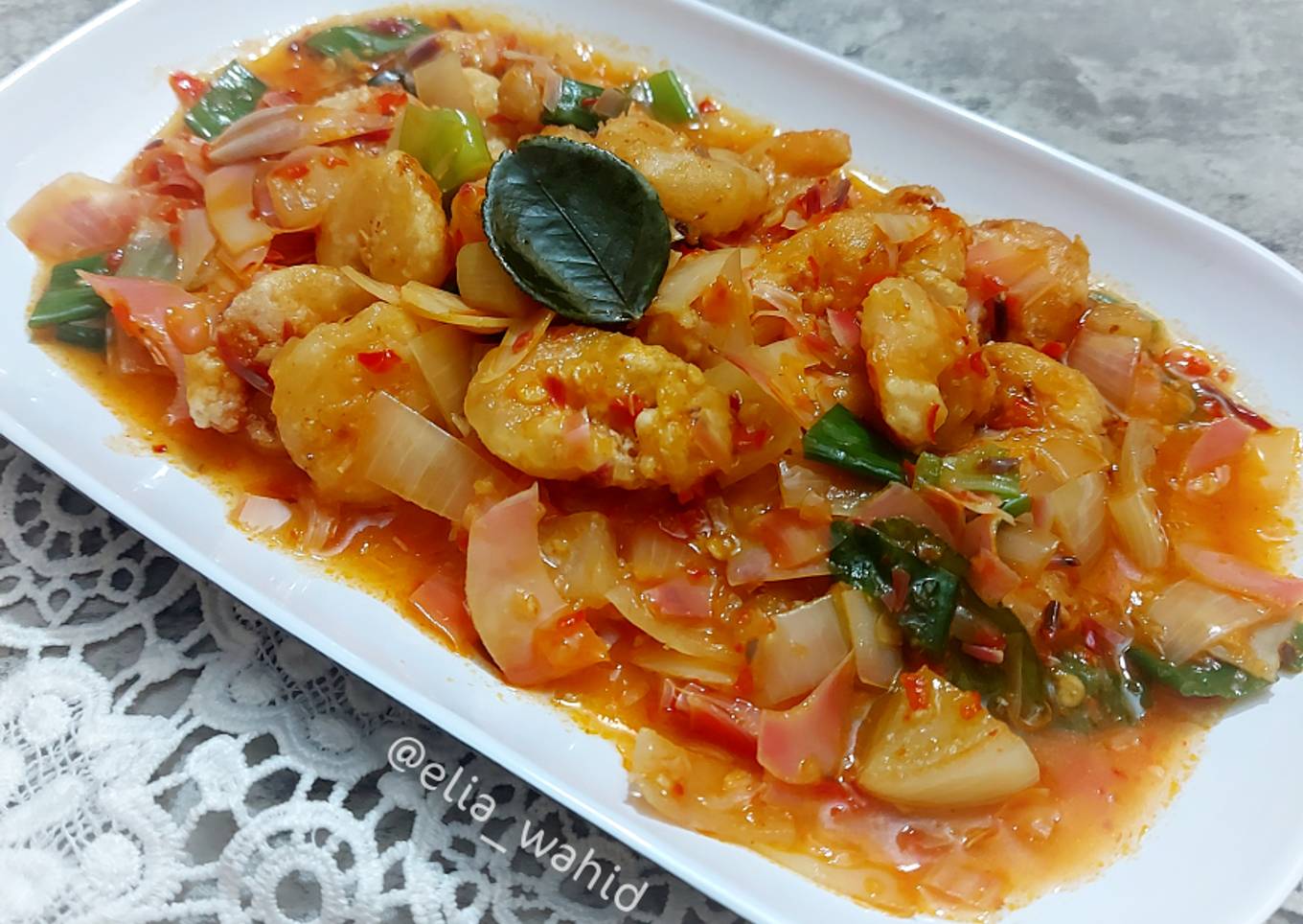 Udang Saus Kecombrang