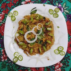 A picture of Alu peethi ki bhujia.