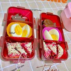 รูปของ Bekal Daycare Paud - Bekal TK - Telur, puding, bolu