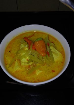 Foto resep Sayur tahu santan kuning sederhana