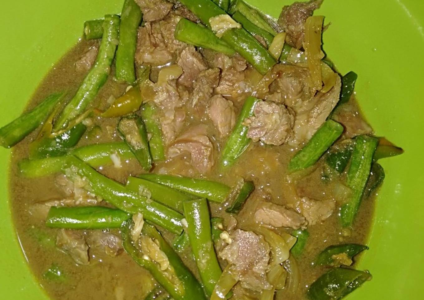 342. Beef Buncis Teriyaki by Uliz Kirei