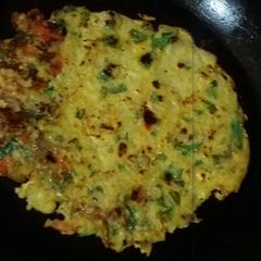 A picture of Spinach Potato Pencake.