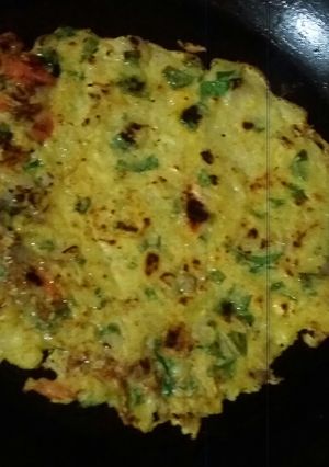 A picture of Spinach Potato Pencake.
