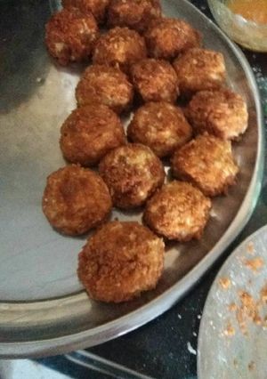 صورة لوصفة كرات البطاطس بالجبنه 😜😜