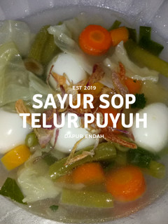 Foto resep Sayur Sop Telur Puyuh