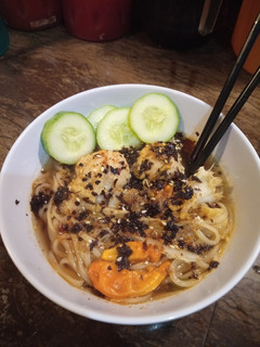 Foto resep Mie ramen sayur pedas