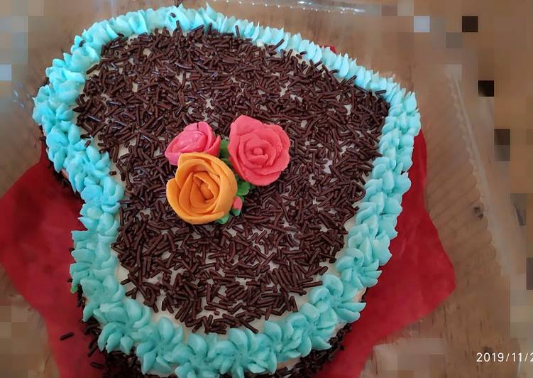 Wedding cake sederhana,dngan takaran sendok