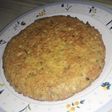 Tortilla de papa rallada y arvejas