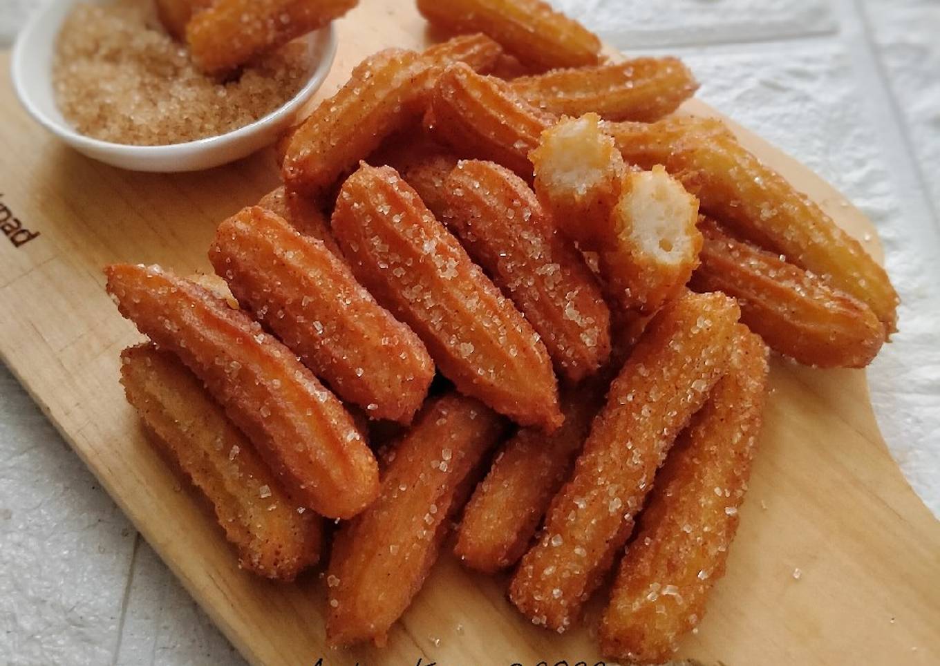 Resep Eggless Churros Crunchy no butter