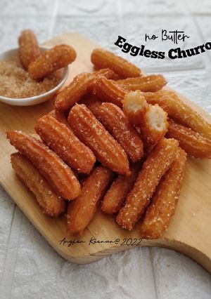 Foto resep Eggless Churros Crunchy no butter