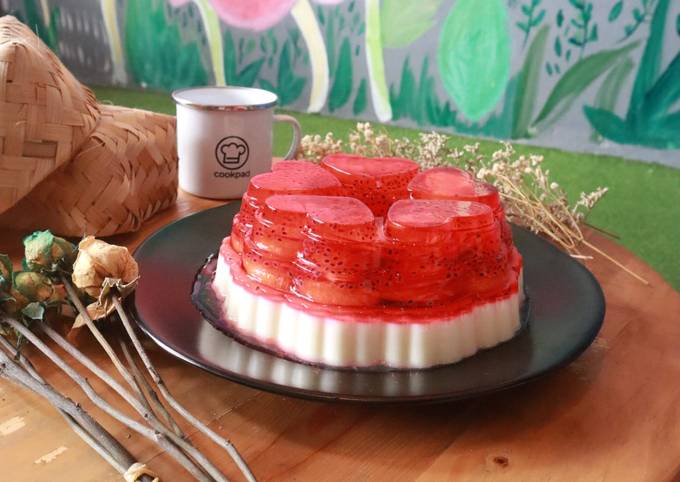 Resep Puding Buah Merah Putih 🇲🇨🇲🇨 Oleh None - Cookpad