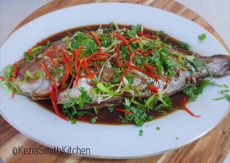 Simple Way to Make Super Quick Homemade Baked whole snapper