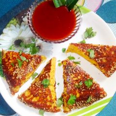 A picture of Mix veg handvo.