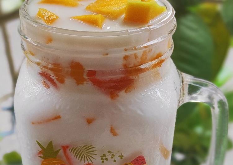 Korean fresh mango milk