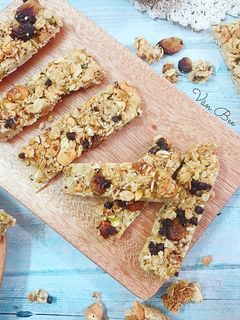 Hình của món Granola Bars Chocolate - Món ăn tập gym.