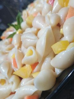 صورة لوصفة سلطة معكرونة 😋
