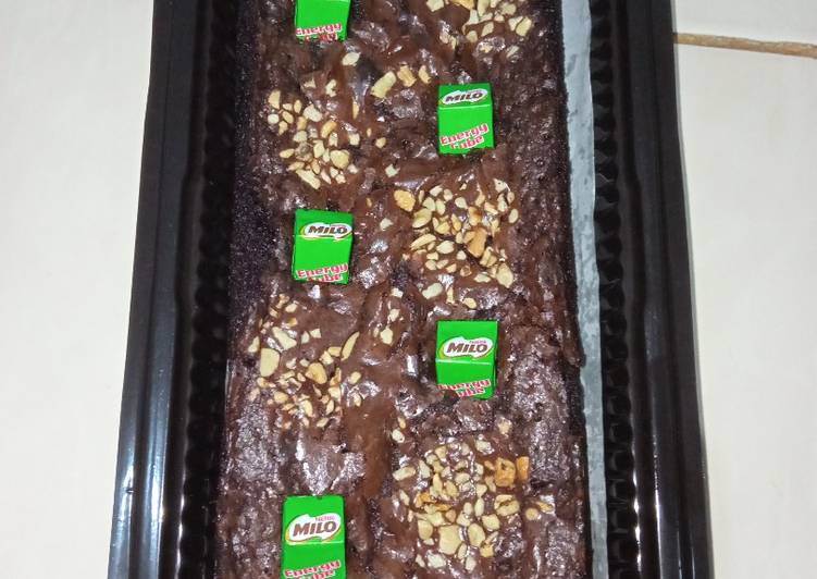 Langkah Mudah untuk Menyiapkan 1. Brownies panggang😋 Anti Gagal
