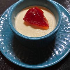 Cornish Creamed Apples with Strawberry Jam A picture of Cornish Creamed Apples with Strawberry Jam.