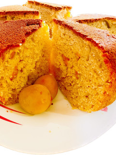 عکسی از دستور کیک زرد آلو
