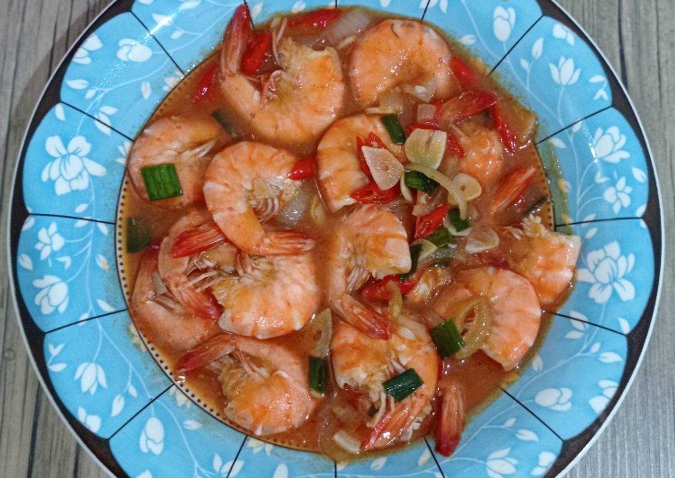 Udang saos padang ala rumahan