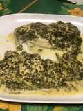 Filets de sandre à l'oseille, crème et épices