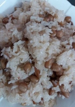 Hình của món Xôi đậu phộng cho bữa sáng nhanh gọn.