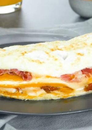 Tükörtojás omlett recept fotója