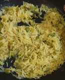 Arroz basmati al curry con pimiento verde