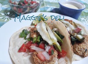 Una foto de Tacos de pescado (vegetal)