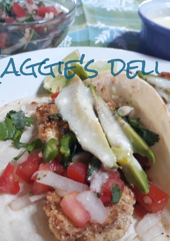 Una foto de Tacos de pescado (vegetal)
