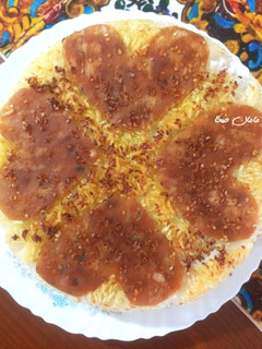 عکسی از دستور تهدیگ نان کنجدی
