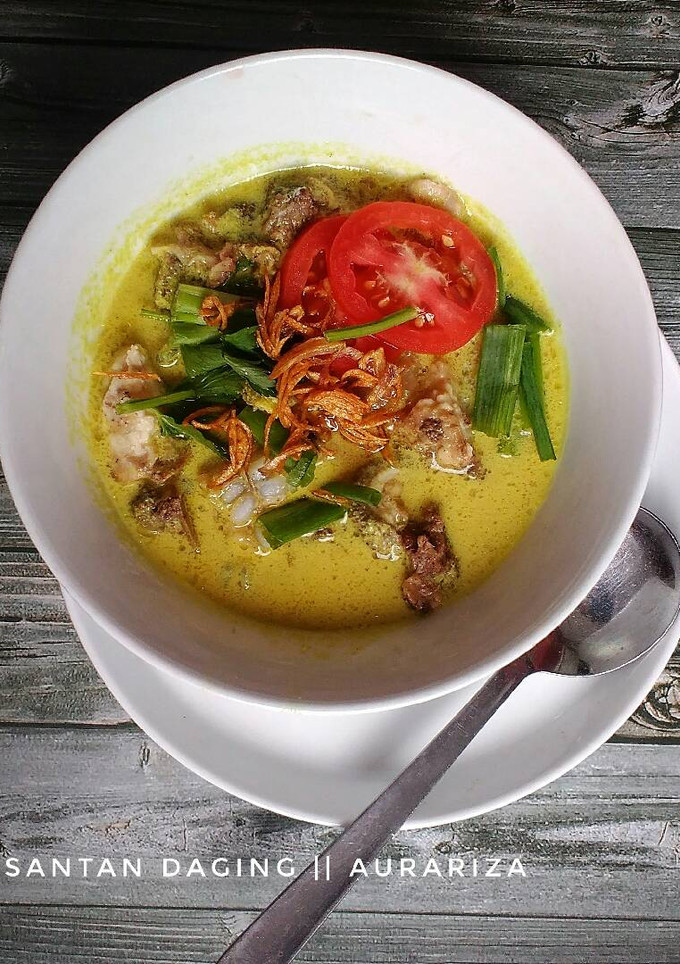 Foto resep Soto daging sapi (santan)