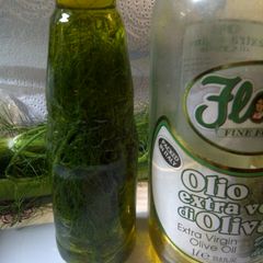 A picture of Fennel Infused Oil.