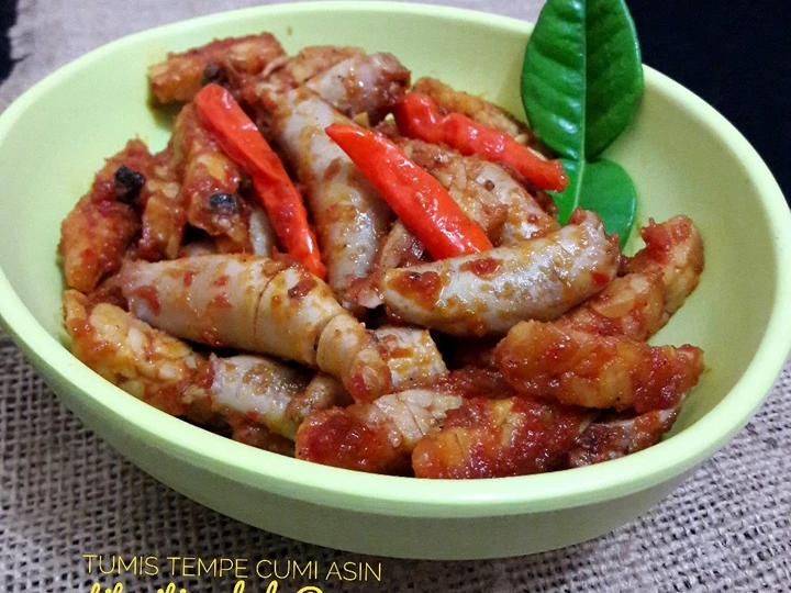 Cara Mudah Membuat Resep  Tumis Tempe Cumi Asin yang Enak, Sempurna