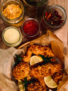Foto de Nuggets de frango com cereais de trigo