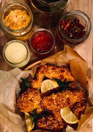 Foto de Nuggets de frango com cereais de trigo