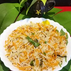 A picture of Carrot Rice Pulao.