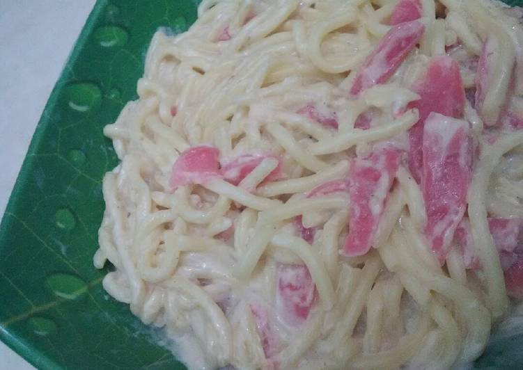 Resep Spaghetti Carbonara Ala Anak Kost Anti Gagal