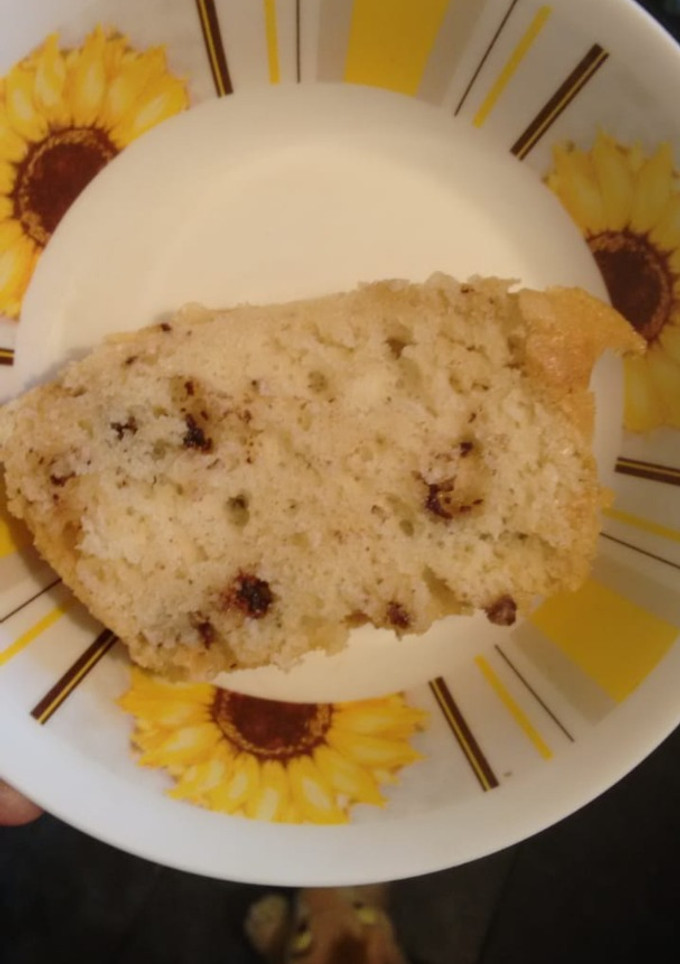 Una foto de Budín húmedo de vainilla con chips