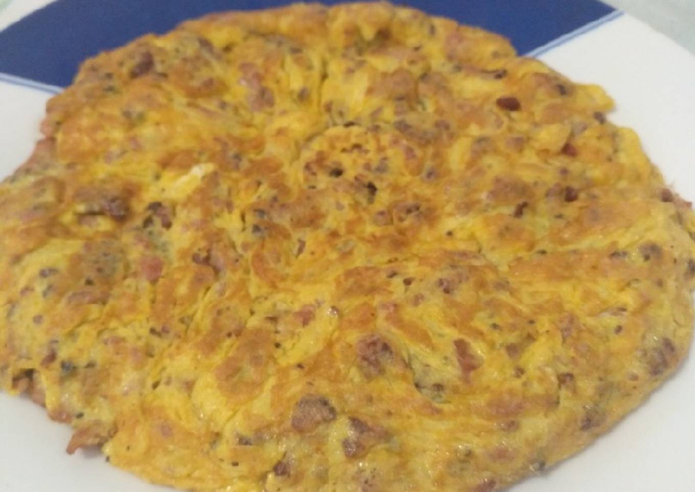 Tortilla de carne picada