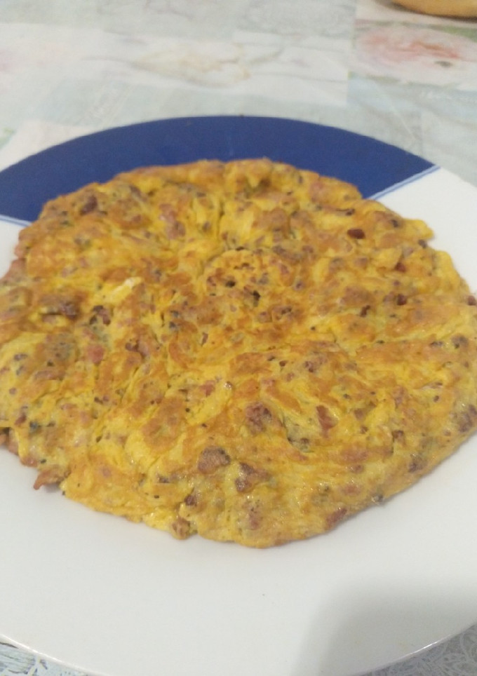 Una foto de Tortilla de carne picada