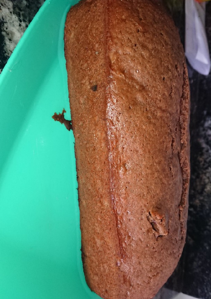 Una foto de Budín de banana naranja y chocolate