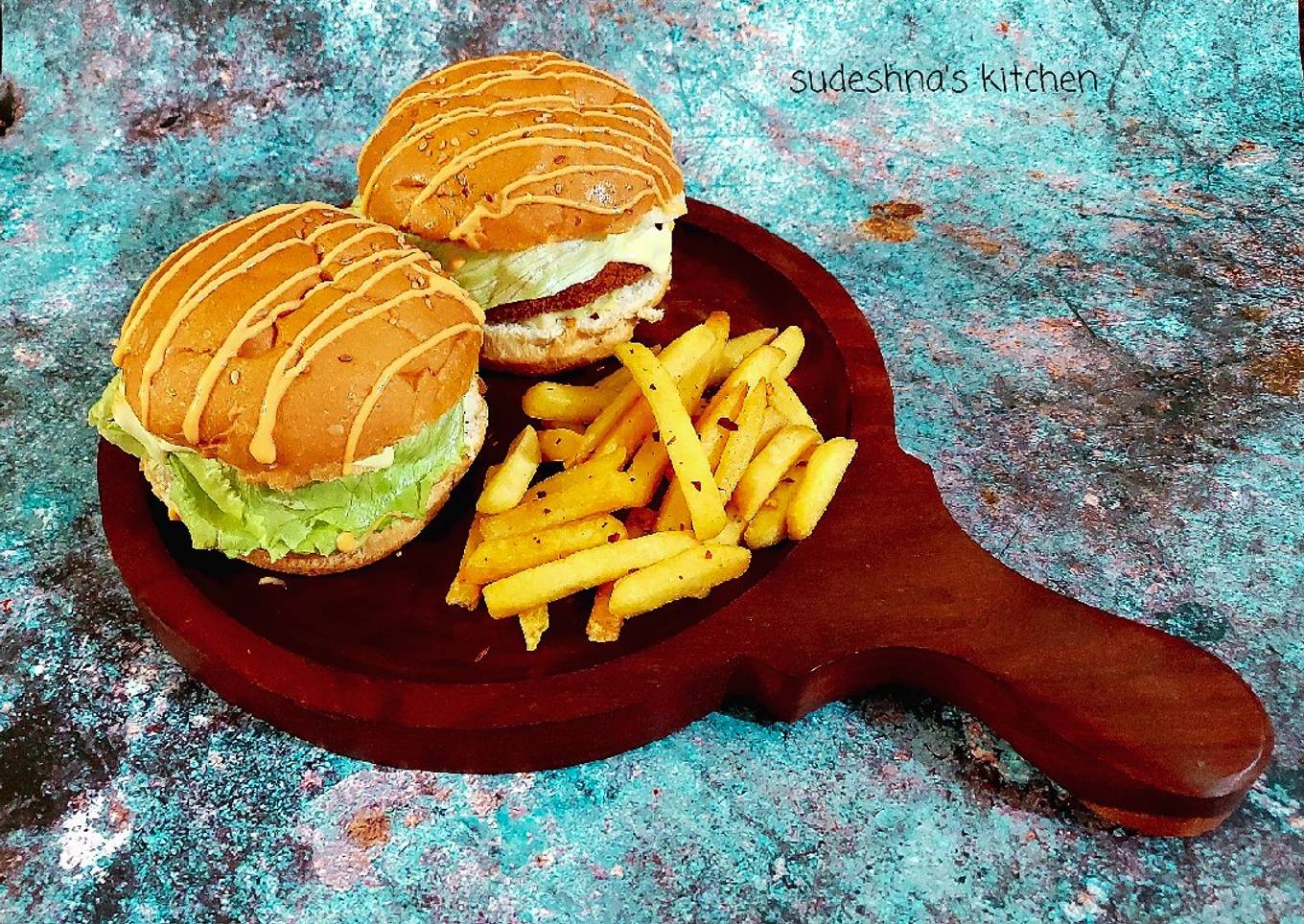 Paneer Tikki or Patti for Burger