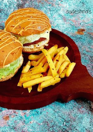 A picture of Paneer Tikki or Patti for Burger.